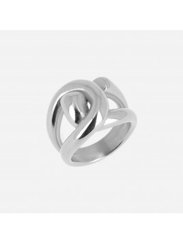 BAGUE–Cera–ACIER–58 Zag Bijoux
