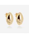 BOUCLE D'OREILLE–Pascale–ACIER DORE–20x12.5mm Zag Bijoux
