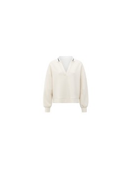 Sweat-shirt avec col polo...