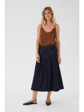 Jupe jeans CRRobina Cream