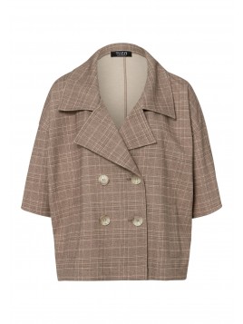 Veste cape carreaux Tuzzi