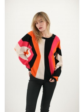 Pull RDC motif géométrique...