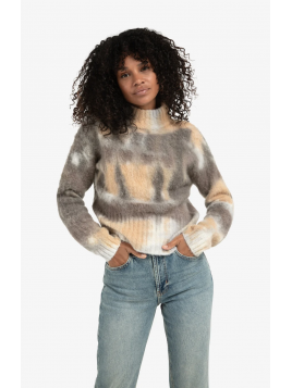 Pull en maille avec imprimé...