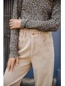 Pantalon velours taille haute Freeman T Porter