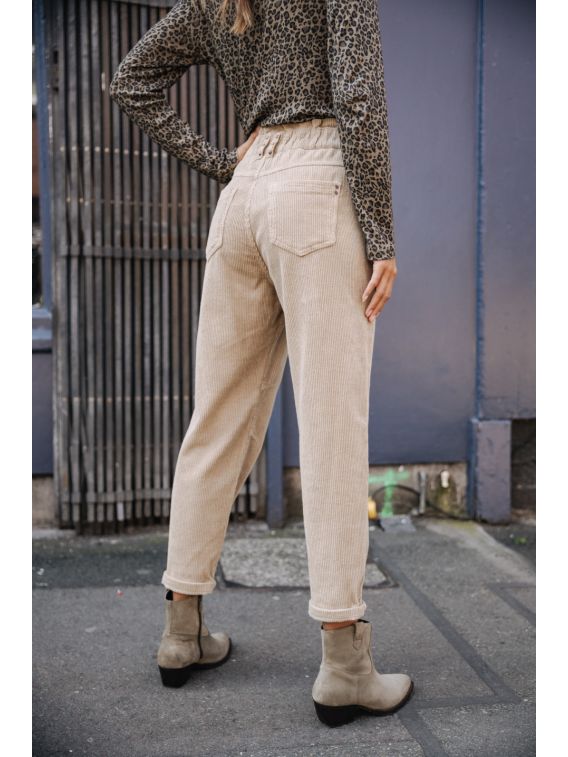 Pantalon velours taille haute Freeman T Porter