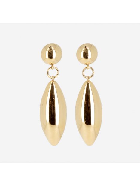 BOUCLE D'OREILLE–Velio–ACIER DORE Zag bijoux