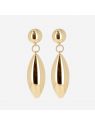 BOUCLE D'OREILLE–Velio–ACIER DORE Zag bijoux