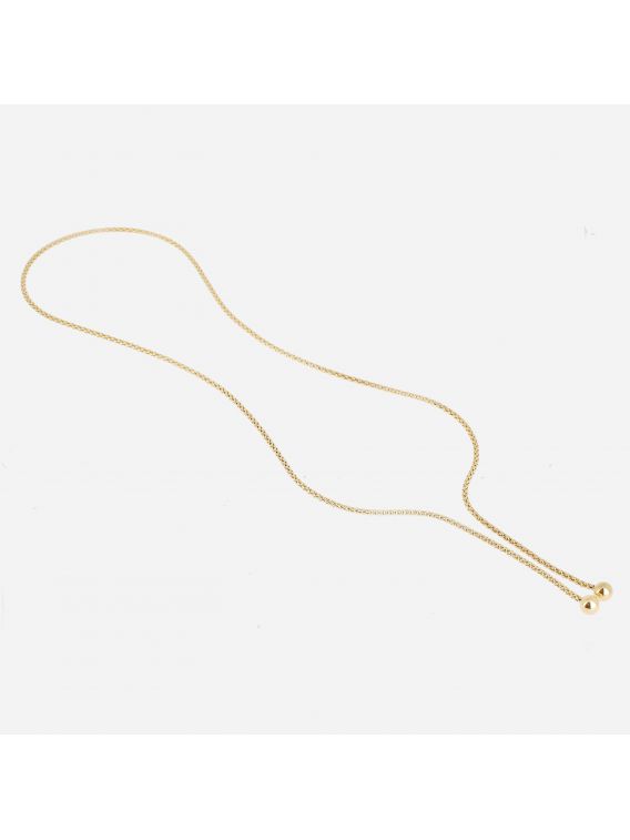 COLLIER–Calysta–ACIER DORE Zag bijoux