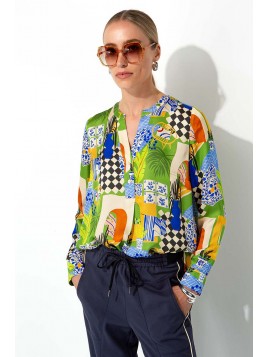 Blouse CATNOIR en satin de...