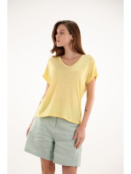 Tee shirt V Estheme manches...