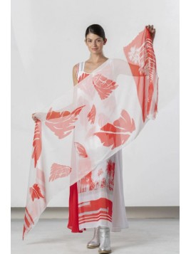 Echarpe en soie Elisa...