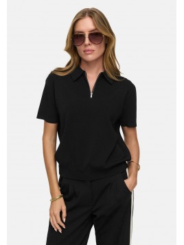 Polo Catnoir en maille viscose