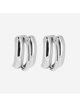 BOUCLE D'OREILLE–Eliom–ACIER Zag Bijoux