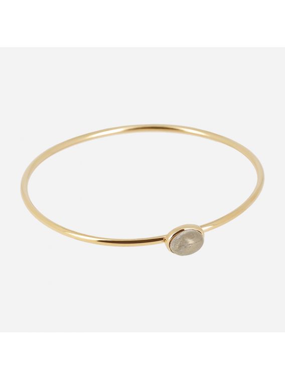 BRACELET–Imero–ACIER DORE–pyrite Zag Bijoux