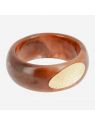 BRACELET–JONC–ACIER DORE–resine Zag Bijoux