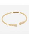 BRACELET–Rueddos–ACIER DORE–zirconium Zag Bijoux