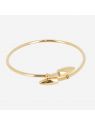 BRACELET–Sermano–ACIER DORE–zirconium Zag Bijoux