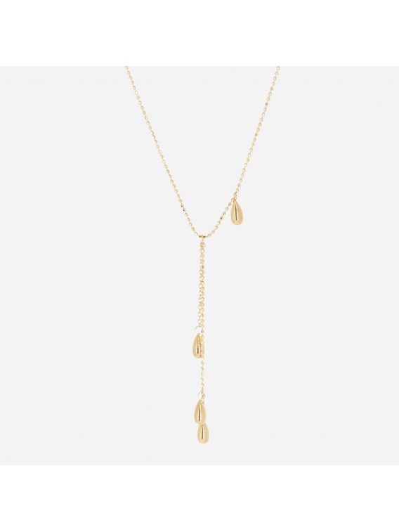 COLLIER–Foggia–ACIER DORE Zag Bijoux