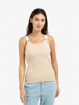 Débardeur YAYA côtelé avec...