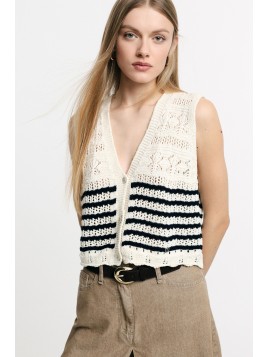 Top PLEASE effet croché...