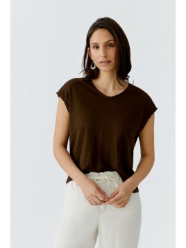 T-Shirt OUI en lin avec...