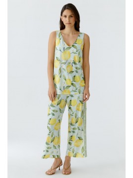 Pantalon OUI décontracté à...