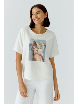 T-Shirt OUI orné de perles...