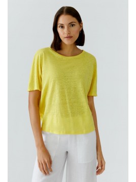 T-Shirt OUI en jersey de lin