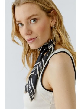Foulard OUI : bordure à pois