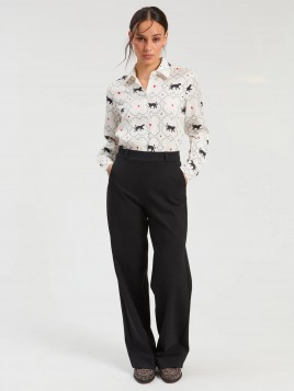Pantalon tricoté noir...