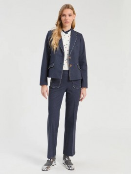 Pantalon bleu Mila Vilagallo
