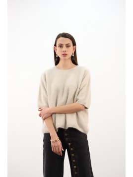 Pull col rond manche 3/4...