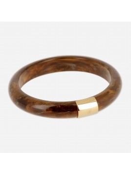 BRACELET–JONC–ACIER DORE...