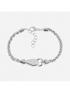 BRACELET–Snake–ACIER–zircon...