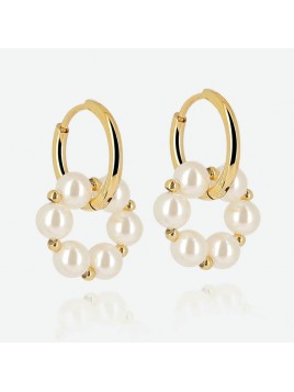 BOUCLE D'OREILLE–Jade–ACIER...
