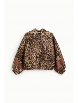 Veste bomber leopard Dixie