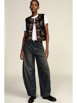 Jeans Barel délavé Dixie