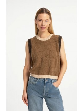 Pull YAYA sans manches en...