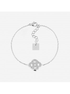 BRACELET–Eternel–ACIER–zirc...