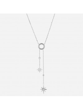 COLLIER - ACIER blanc - Zag...