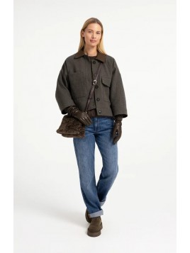 Gants longs en cuir YAYA